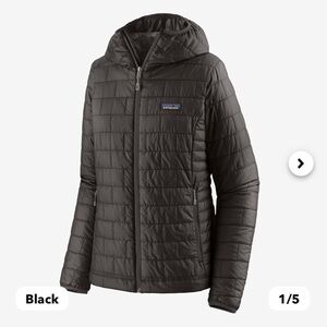 Patagonia Nano Puff Hoody Jacket- Black XS